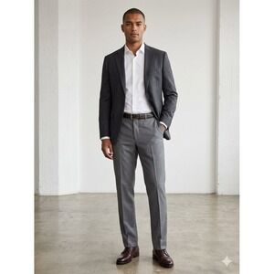 Lauren Ralph Lauren Mens Dress Pants 34x32 Medium Grey Total Comfort Trousers